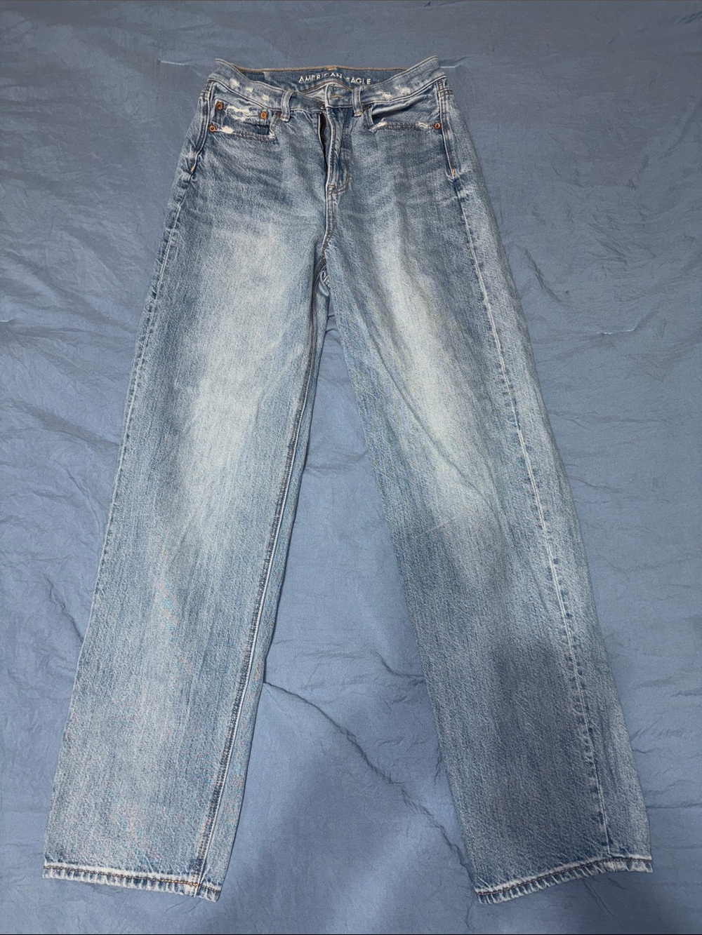 American Eagle Outfitters Light Blue Straight Leg Jeans